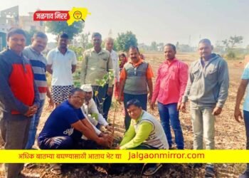 वसुंधरा अभियानांतर्गत कृष्ण गीता नगरमध्ये वृक्षारोपण !