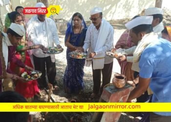 रामेश्वर कॉलनीत हरिहरेश्वर मंदिराच्या जीर्णोद्धार कामाचे भूमिपूजन