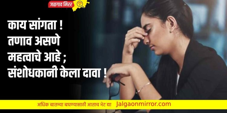 काय सांगता ! तणाव असणे महत्वाचे आहे ; संशोधकानी केला दावा !