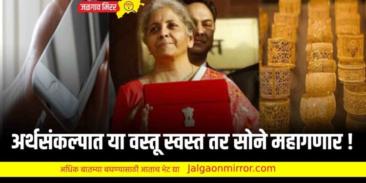 अर्थसंकल्पात या वस्तू स्वस्त तर सोने महागणार !
