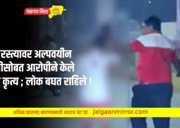 भर रस्त्यावर अल्पवयीन मुलीसोबत आरोपीने केले असे कृत्य ; लोक बघत राहिले !