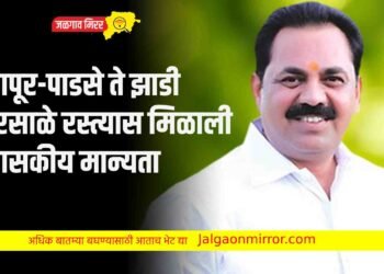 शहापूर-पाडसे ते झाडी शिरसाळे रस्त्यास मिळाली प्रशासकीय मान्यता