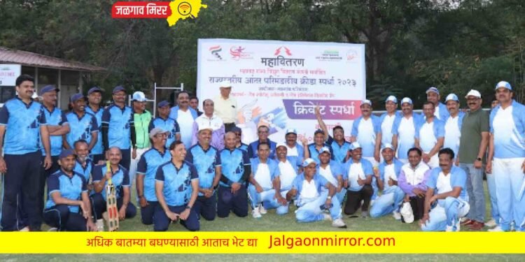 महावितरण अधिकाऱ्यांमध्ये रंगला प्रदर्शनीय क्रिकेट सामना