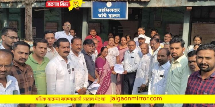 अमळनेर : जुन्या पेन्शनसाठी कर्मचारी संपावर ; निवेदन सादर !