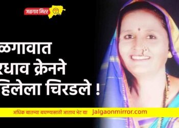 जळगावात भरधाव क्रेनने महिलेला चिरडले !