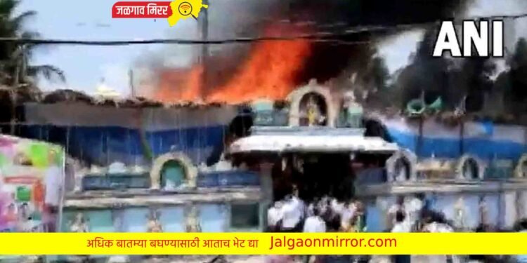 ब्रेकिंग : वेणुगोपाल स्वामी मंदिराला भीषण आग !