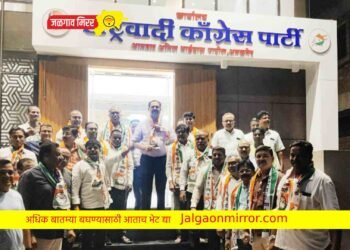 पवारांची निवृत्तीचा निर्णय मागे ; अमळनेरात फटाके फोडून जल्लोष !