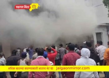जळगावात भरदुपारी बंद गोडावूनला आग !