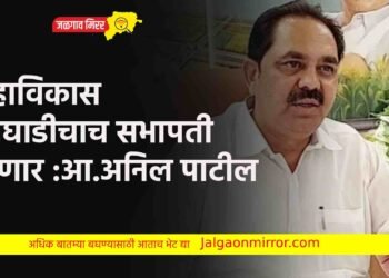 महाविकास आघाडीचाच सभापती होणार :आ.अनिल पाटील