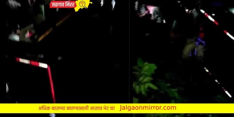 बसचा भीषण अपघात : ३० फुटावरून कोसळली !