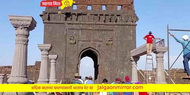 रायगडावर मोठी दुर्घटना : कामगाराचा दुर्देवी मृत्यू !