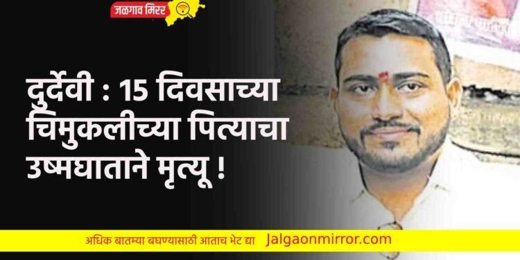दुर्देवी : १५ दिवसाच्या चिमुकलीच्या पित्याचा उष्मघाताने मृत्यू !