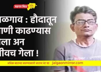 जळगाव : हौदातून पाणी काढण्यास गेला अन जीवच गेला !