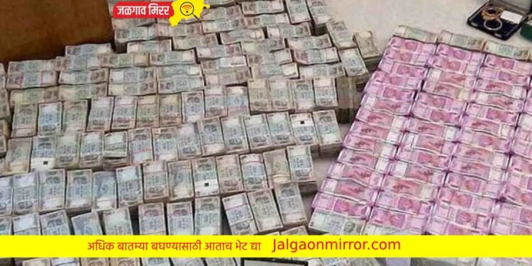 आयकर छापा : झाडावरून पडला पैश्याचा पाऊस !