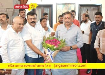 जळगावात छत्रपती संभाजी राजे यांचे दर्जी फाऊंडेशन कडून स्वागत !