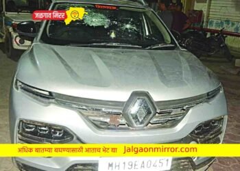 जळगावात रात्री तरुणावर हल्ला ; चारचाकीचे नुकसान !