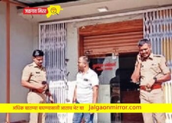 सोन्याच्या दुकानात चोरट्यांचा धुमाकूळ ; लाखो रुपयांचे दागिने लंपास !