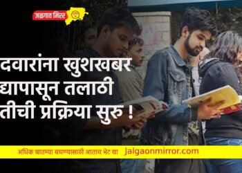 उमेदवारांना खुशखबर : उद्यापासून तलाठी भरतीची प्रक्रिया सुरु !