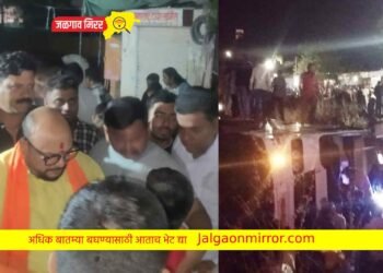 ब्रेकिंग : पाळधीनजीक लक्झरीला अपघात ; पालकमंत्री धावले अपघातग्रस्तासाठी !