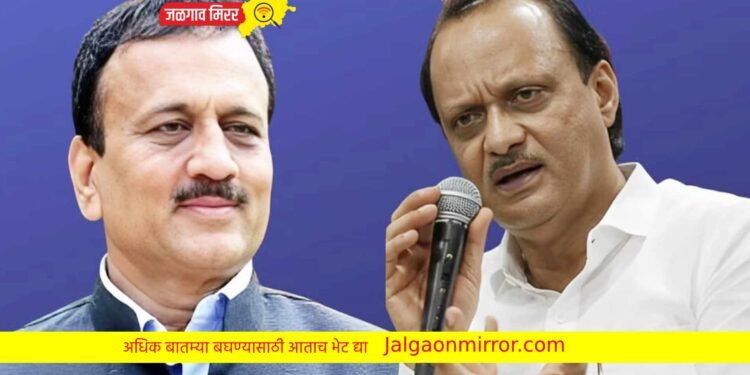 आता राष्ट्रवादीचे झेंडे लावा ; अजित पवारांनी केली मंत्री महाजनांना विनंती !