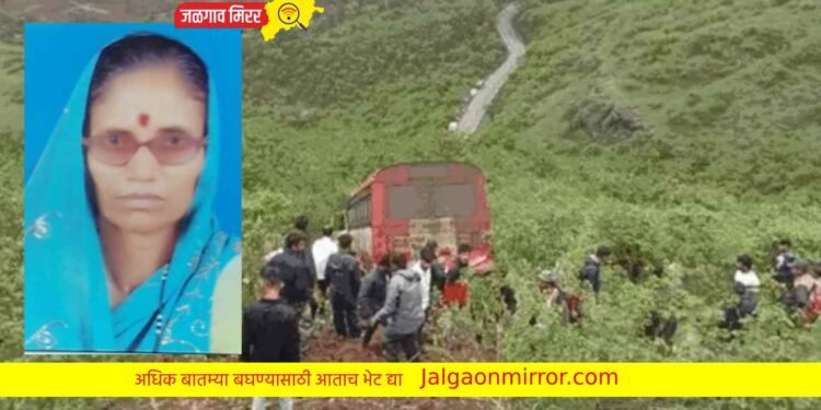 सप्तश्रृंगी गड घाटात बसचा अपघात ; अमळनेरच्या महिला भाविकाचा मृत्यू !