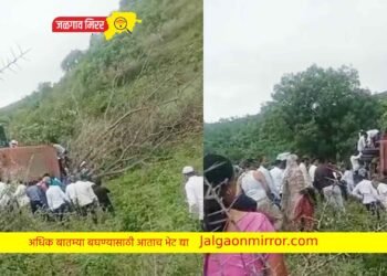 ब्रेकिंग : बसचा भीषण अपघात ; बस घाटात पलटली !