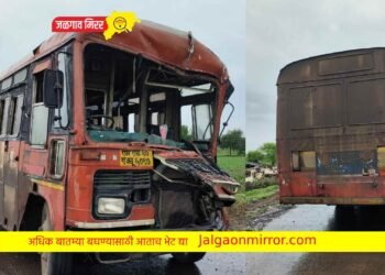 ब्रेकिंग : जळगाव-एरंडोल महामार्गावर बसचा अपघात !