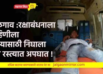 रक्षाबंधनाला बहिणीला घेण्यासाठी निघाला अन रस्त्यात अपघात !