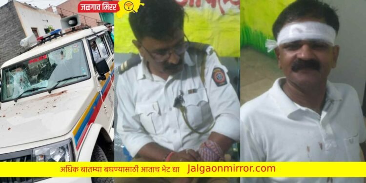 संशयित आरोपीला ताब्यात घेत असतांना जमावाने केले ३ पोलिसांना जखमी !