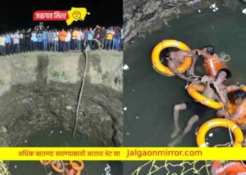 चार तासांच्या अथक प्रयत्नानी विहिरीत पडलेला तरूणाचा मृतदेह सापडला !