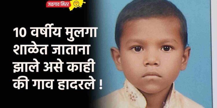 १० वर्षीय मुलगा शाळेत जाताना झाले असे काही की गाव हादरले !