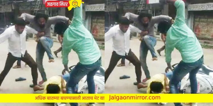 शिंदे गटाच्या आमदाराला बातमी आली जिव्हारी ; पत्रकाराला केली रस्त्यावर मारहाण !