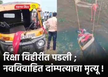 रिक्षा विहीरीत पडली ; नवविवाहित दांम्पत्याचा मृत्यू !
