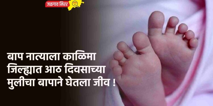 बाप नात्याला काळिमा : जिल्ह्यात आठ दिवसाच्या मुलीचा बापाने घेतला जीव !