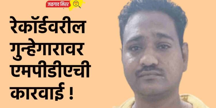 रेकॉर्डवरील गुन्हेगारावर एमपीडीएची कारवाई !