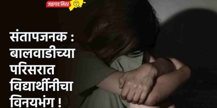 संतापजनक : बालवाडीच्या परिसरात विद्यार्थीनीचा विनयभंग !