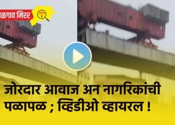 जोरदार आवाज अन नागरिकांची पळापळ ; व्हिडीओ व्हायरल !