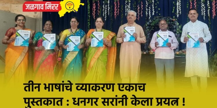 तीन भाषांचे व्याकरण एकाच पुस्तकात : धनगर सरांनी केला प्रयत्न !