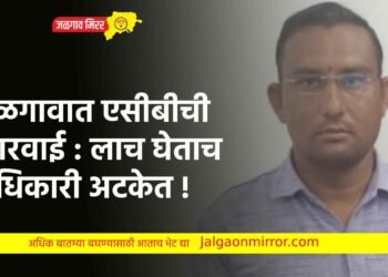 जळगावात एसीबीची कारवाई : लाच घेताच अधिकारी अटकेत !