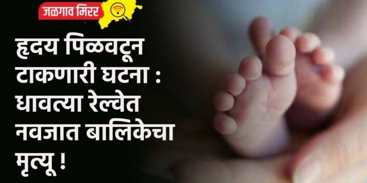 हृदय पिळवटून टाकणारी घटना : धावत्या रेल्वेत नवजात बालिकेचा मृत्यू !