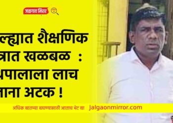जिल्ह्यात शैक्षणिक क्षेत्रात खळबळ : ग्रंथपालाला लाच घेताना अटक !