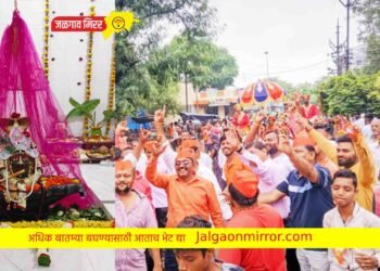 रामेश्वर कॉलनीत श्री हरी हरेश्वर महादेव मंदिराचा प्राणप्रतिष्ठा सोहळानिमित्त शोभायात्रा