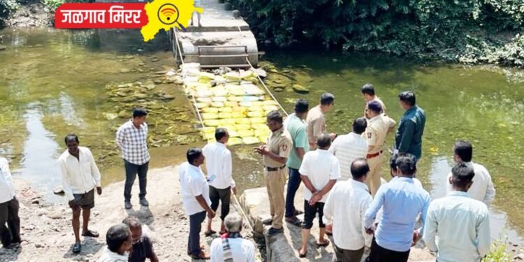 पाटणादेवी येथे ग्रामस्थांचे जलसमाधी आंदोलन !