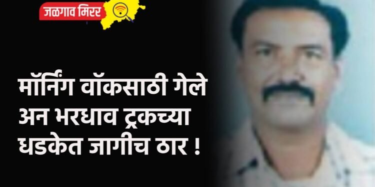 मॉर्निंग वॉकसाठी गेले अन भरधाव ट्रकच्या धडकेत जागीच ठार !