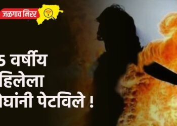 २५ वर्षीय महिलेला दोघांनी पेटविले !