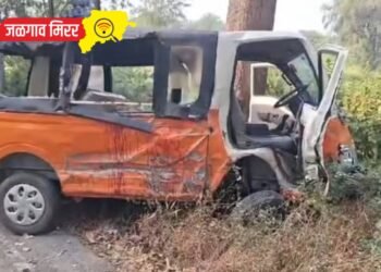 मॅजिक आणि मालवाहू गाडीच्या अपघातात एक जागीच ठार !