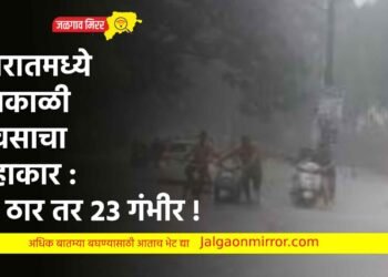 गुजरातमध्ये अवकाळी पावसाचा हाहाकार : २४ ठार तर २३ गंभीर !