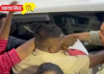 शरद पवारांच्या कार्यकर्त्यांनी फासले नामदेव जाधवांच्या तोंडावर काळे !