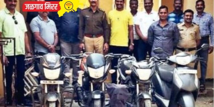 दोन जिल्ह्यातून दुचाकी चोरणारा जळगावात अटकेत !