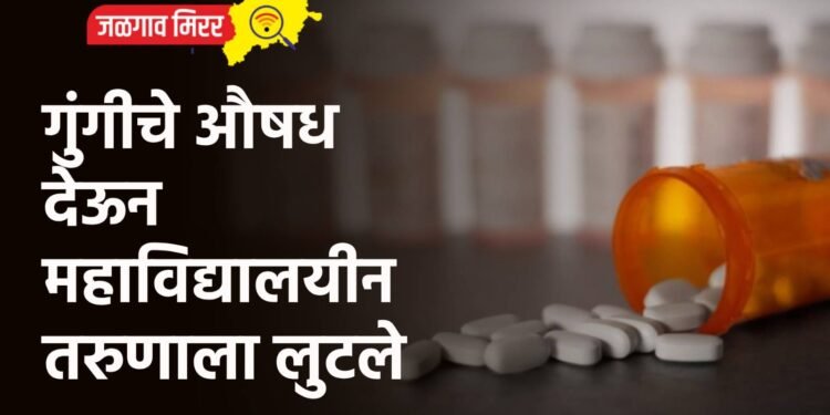 गुंगीचे औषध देऊन महाविद्यालयीन तरुणाला लुटले